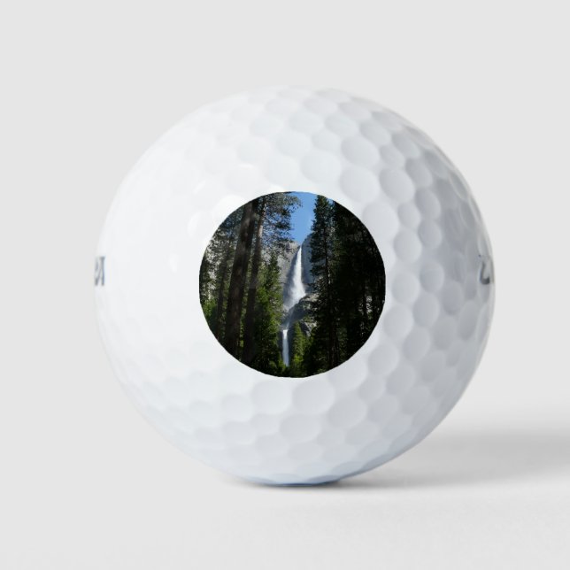 Yosemite Falls and Woods Landscape Photography Golf Balls (Front)