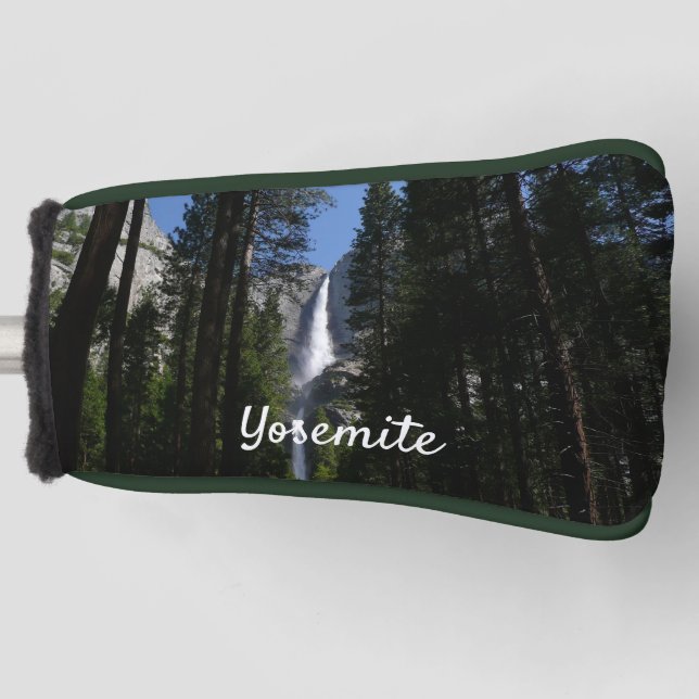 Yosemite Falls and Woods Landscape Photography Golf Head Cover (Front)