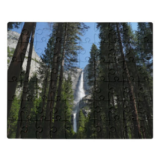 Yosemite Falls and Woods Landscape Photography Jigsaw Puzzle