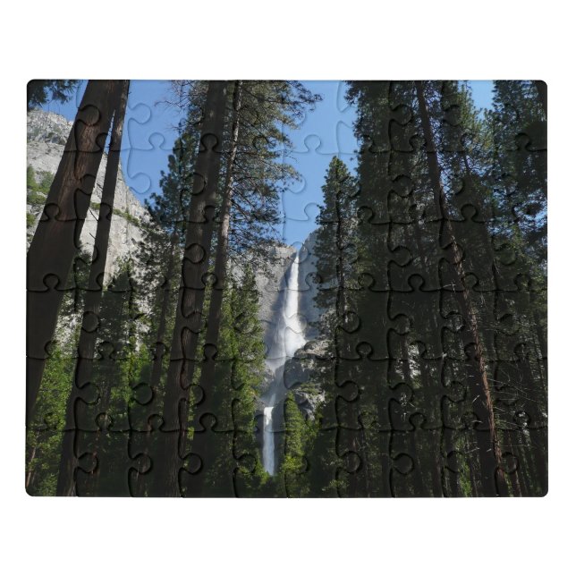 Yosemite Falls and Woods Landscape Photography Jigsaw Puzzle (Puzzle Horizontal)