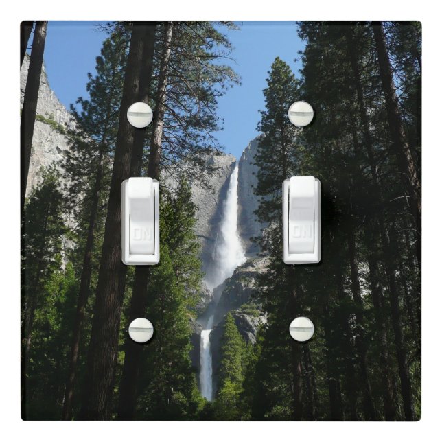 Yosemite Falls and Woods Landscape Photography Light Switch Cover (In Situ)