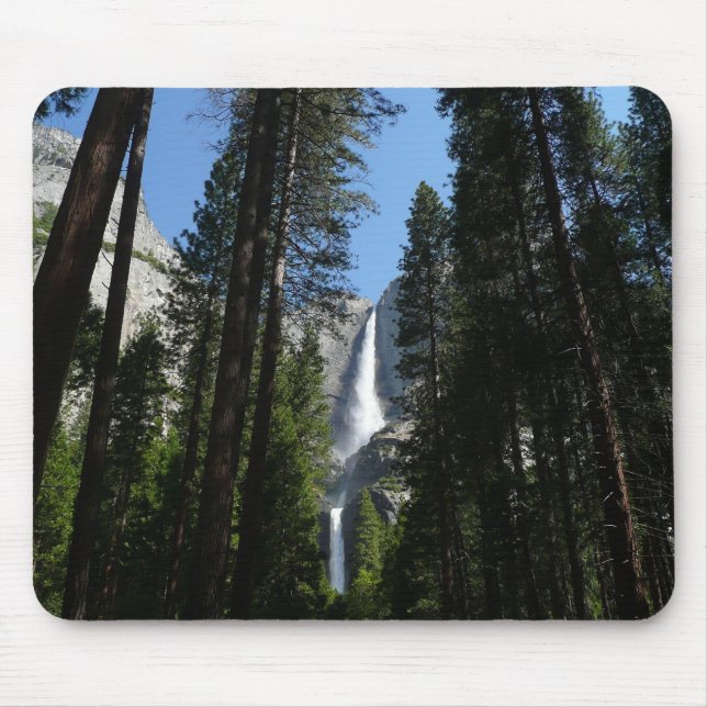 Yosemite Falls and Woods Landscape Photography Mouse Pad (Front)