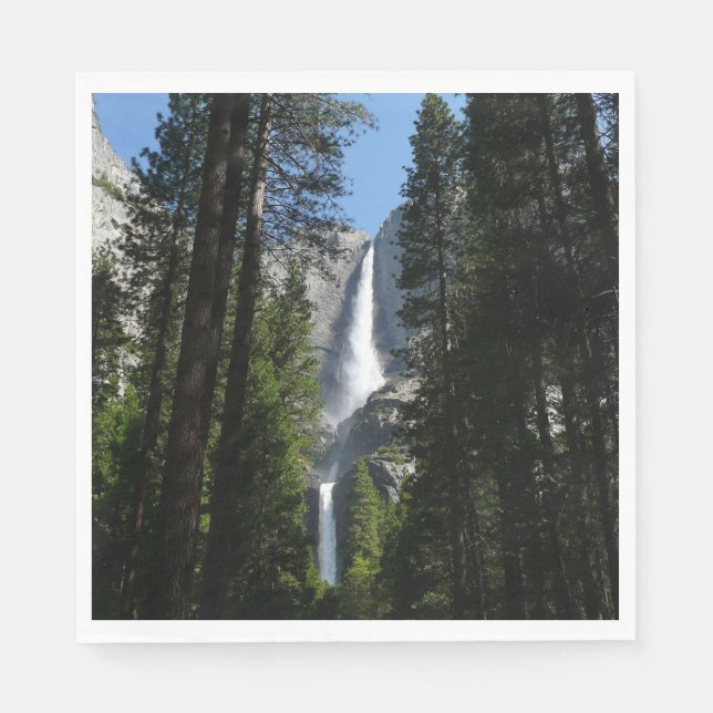 Yosemite Falls and Woods Landscape Photography Napkins (Front)