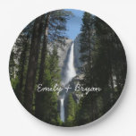 Yosemite Falls and Woods Landscape Photography Paper Plates