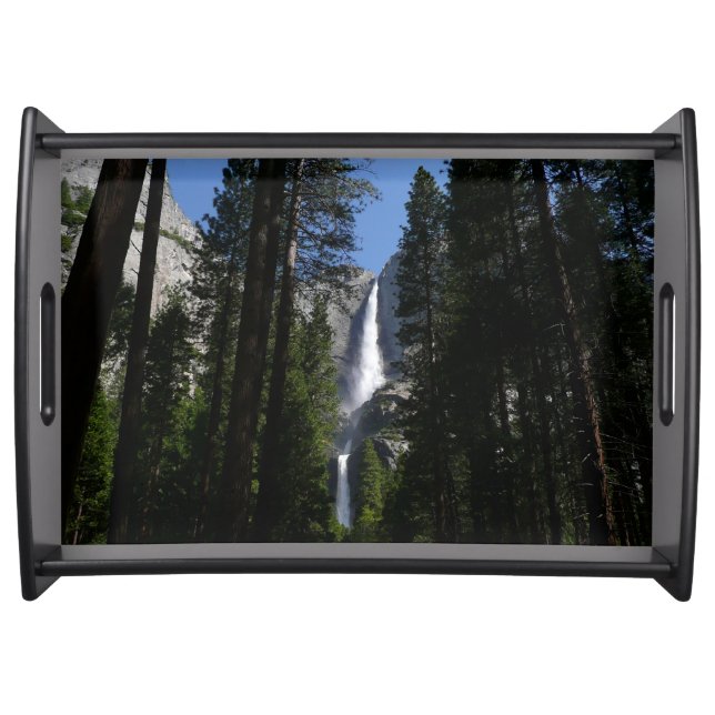 Yosemite Falls and Woods Landscape Photography Serving Tray (Front)