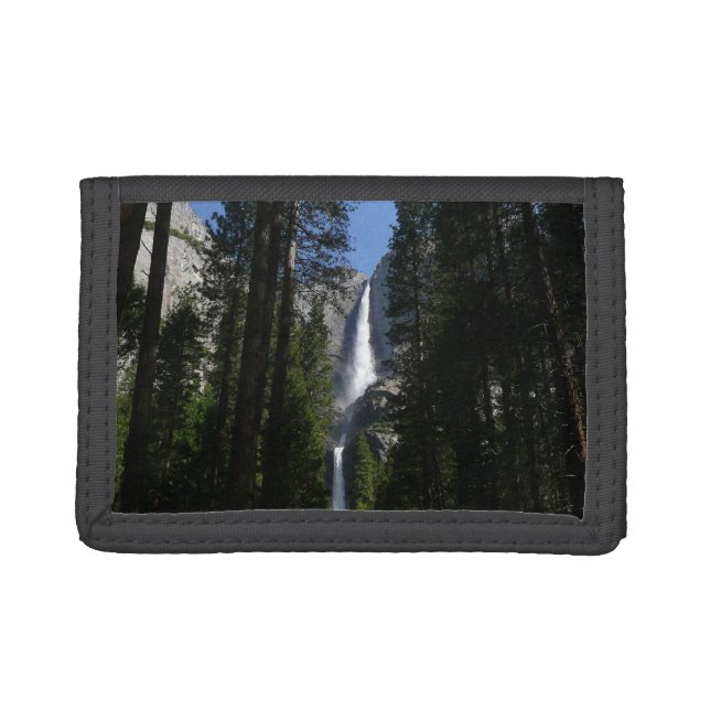 Yosemite Falls and Woods Landscape Photography Trifold Wallet (Front)