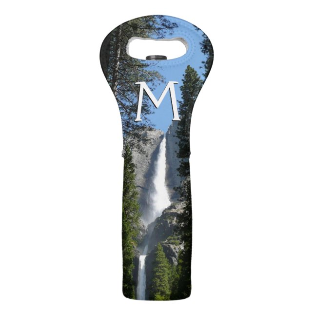 Yosemite Falls and Woods Landscape Photography Wine Bag (Front)