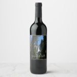Yosemite Falls and Woods Landscape Photography Wine Label