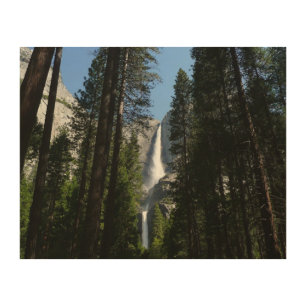 Yosemite Falls and Woods Landscape Photography Wood Wall Art