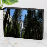 Yosemite Falls and Woods Landscape Photography Wooden Box Sign