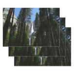 Yosemite Falls and Woods Landscape Photography Wrapping Paper Sheets