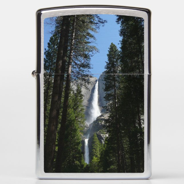 Yosemite Falls and Woods Landscape Photography Zippo Lighter (Front)