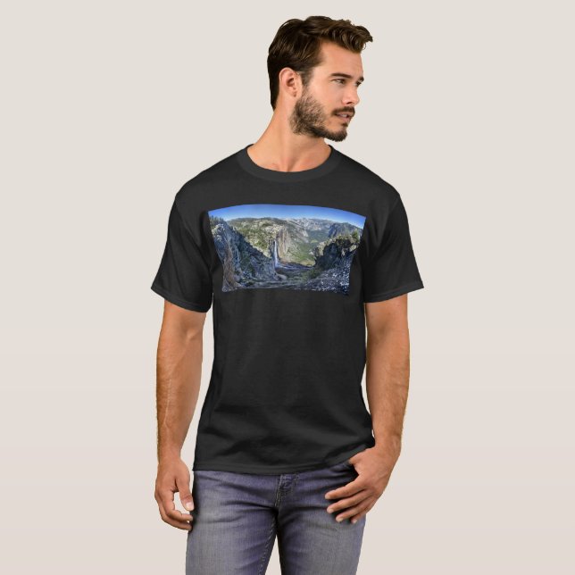 Yosemite Falls from Eagle Tower - Yosemite T-Shirt (Front Full)
