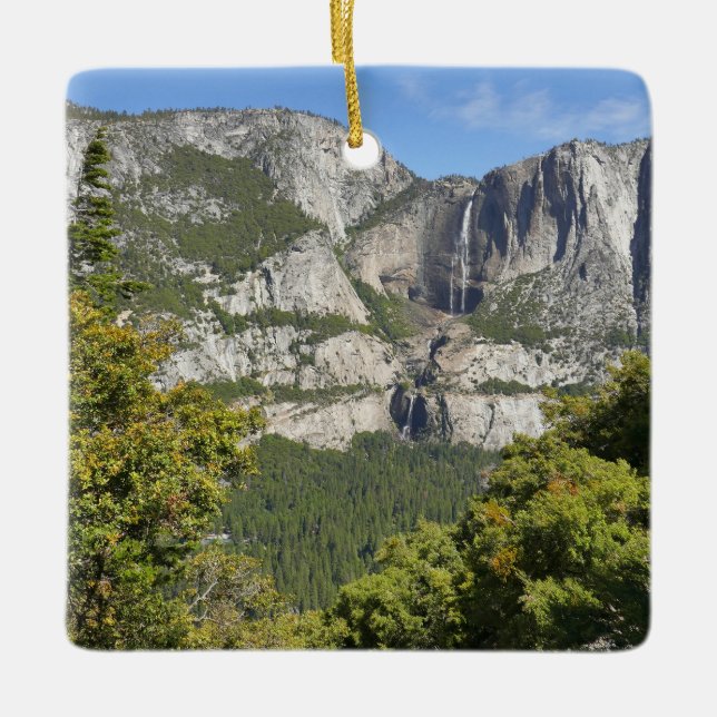 Yosemite Falls from Four Mile Trail Ceramic Ornament (Front)