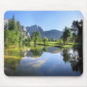 Yosemite Falls from Merced River - Yosemite Valley Mouse Pad