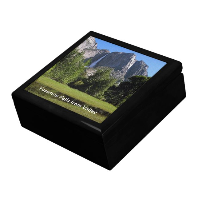 Yosemite Falls from Valley in California Jewelry Box (Side)