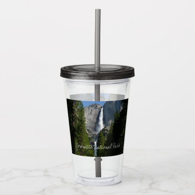 Yosemite Falls II from Yosemite National Park Acrylic Tumbler (Front)