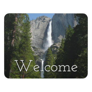 Yosemite Falls II from Yosemite National Park Door Sign