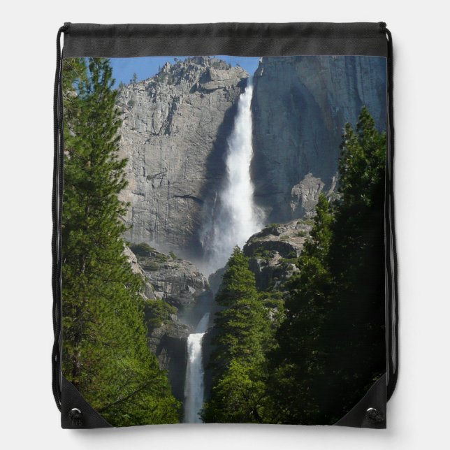 Yosemite Falls II from Yosemite National Park Drawstring Bag (Front)