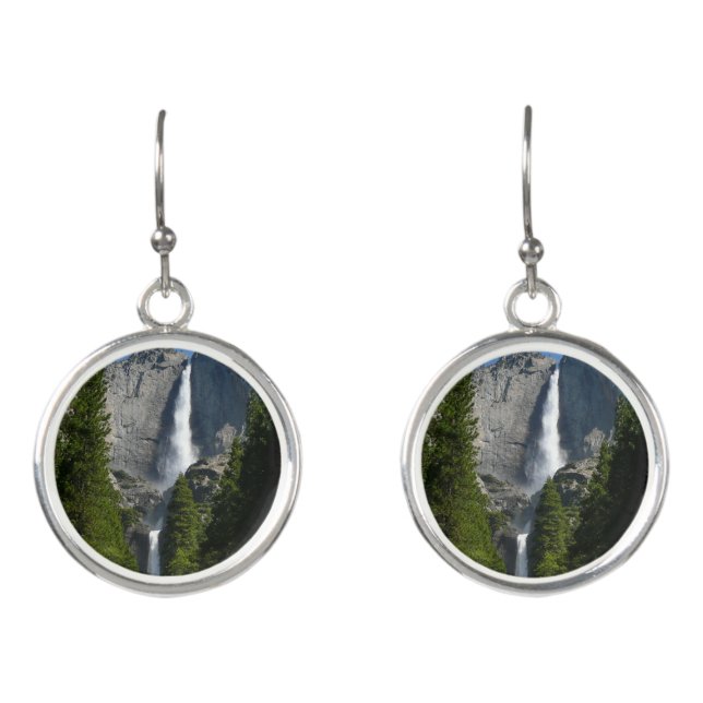 Yosemite Falls II from Yosemite National Park Earrings (Front)