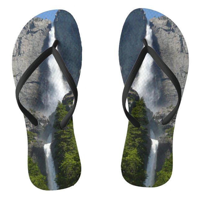 Yosemite Falls II from Yosemite National Park Flip Flops (Footbed)