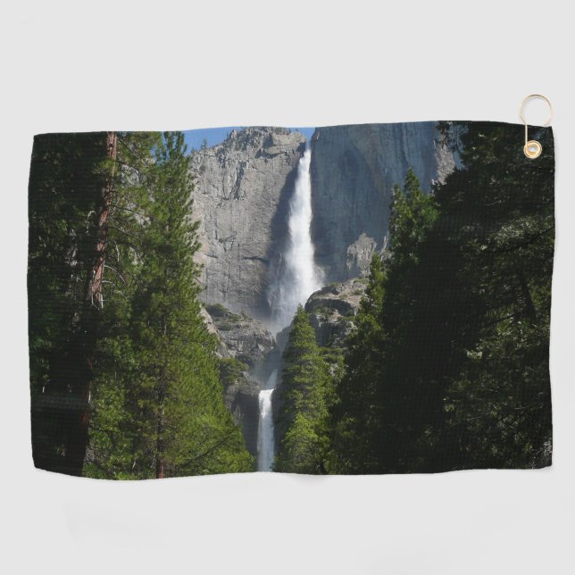 Yosemite Falls II from Yosemite National Park Golf Towel (Horizontal)