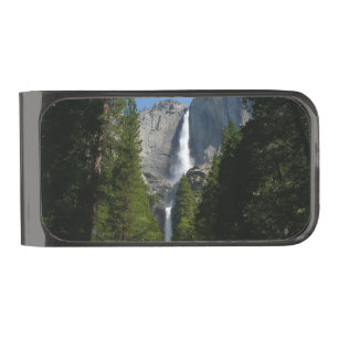 Yosemite Falls II from Yosemite National Park Gunmetal Finish Money Clip