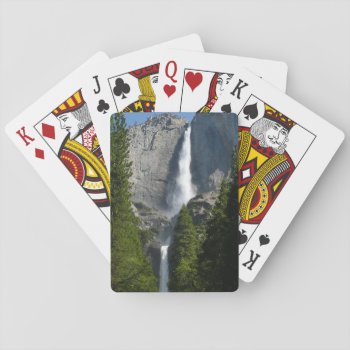 Yosemite Falls Ii From Yosemite National Park Playing Cards by mlewallpapers at Zazzle
