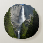 Yosemite Falls II from Yosemite National Park Round Pillow