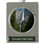Yosemite Falls II from Yosemite National Park Silver Plated Banner Ornament
