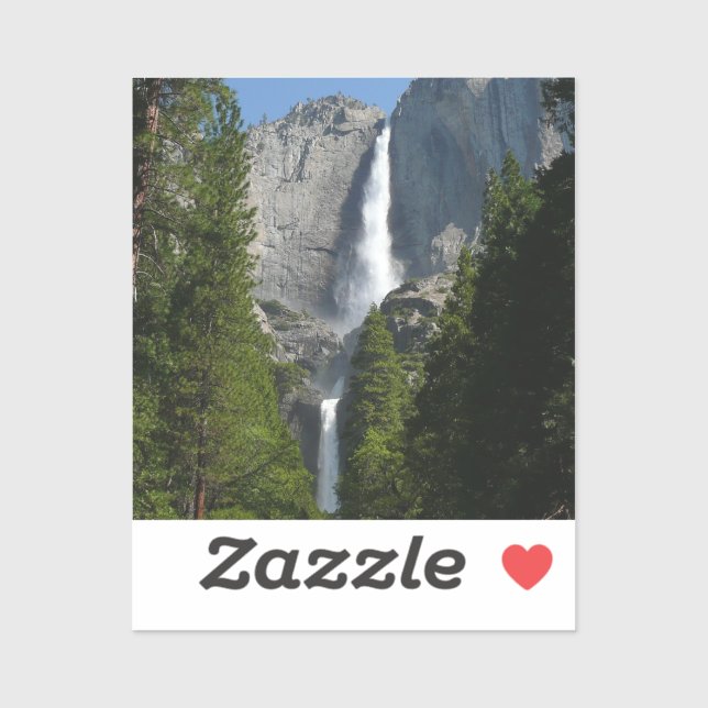 Yosemite Falls II from Yosemite National Park Sticker (Sheet)