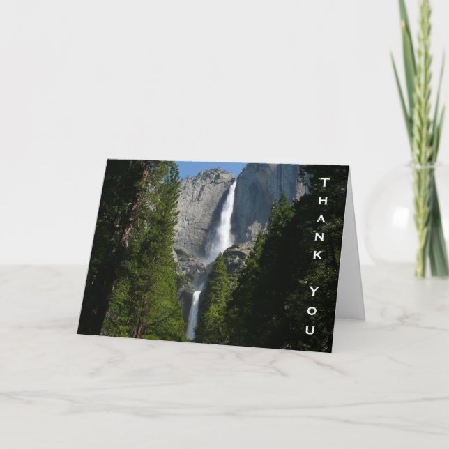 Yosemite Falls II from Yosemite National Park Thank You Card (Front)