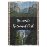 Yosemite Falls II from Yosemite National Park Throw Blanket