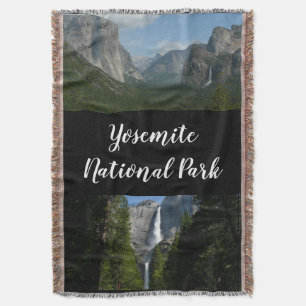 Yosemite Falls II from Yosemite National Park Throw Blanket