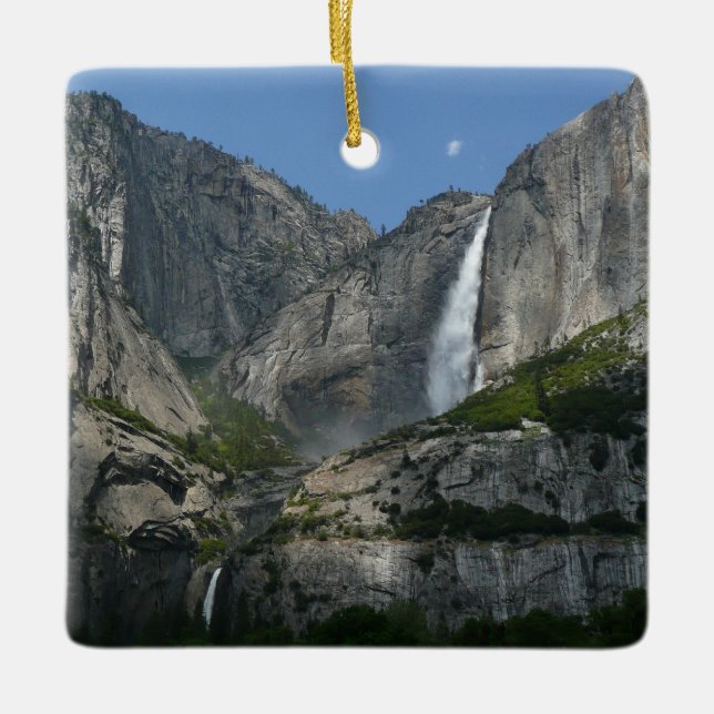 Yosemite Falls III from Yosemite National Park Ceramic Ornament (Front)