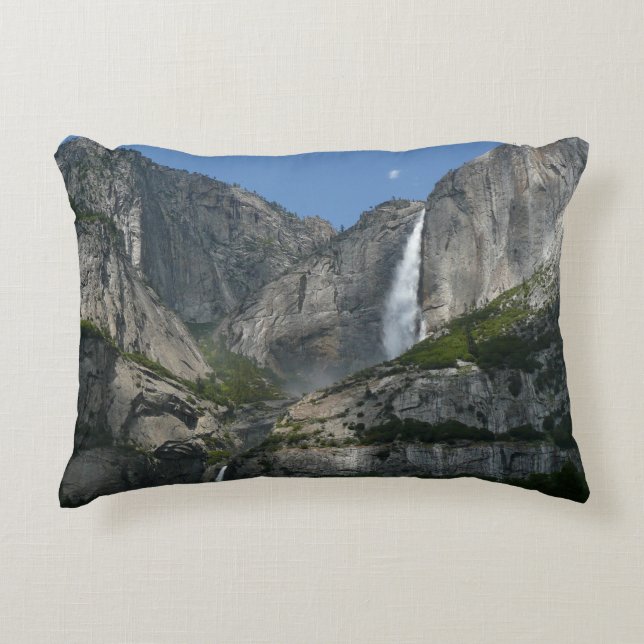 Yosemite Falls III from Yosemite National Park Decorative Pillow (Front)
