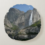 Yosemite Falls III from Yosemite National Park Round Pillow