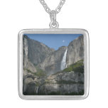 Yosemite Falls III from Yosemite National Park Silver Plated Necklace