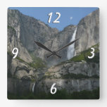 Yosemite Falls III from Yosemite National Park Square Wall Clock