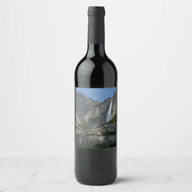 Yosemite Falls III from Yosemite National Park Wine Label (Front)