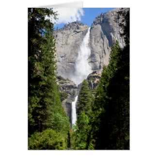 Yosemite Falls in May (Custom Message) Cards