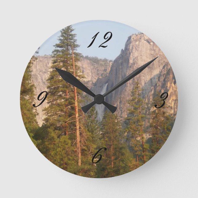 Yosemite Falls Picture Wall Clock (Front)