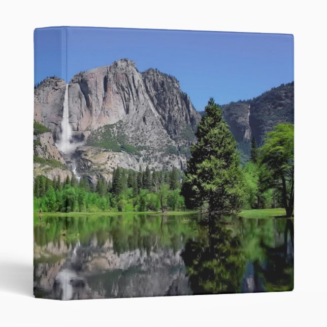 Yosemite Falls Reflection 3 Ring Binder (Front/Spine)