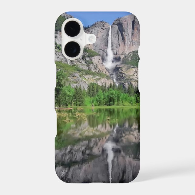 Yosemite Falls Reflection Iphone Case (Back)