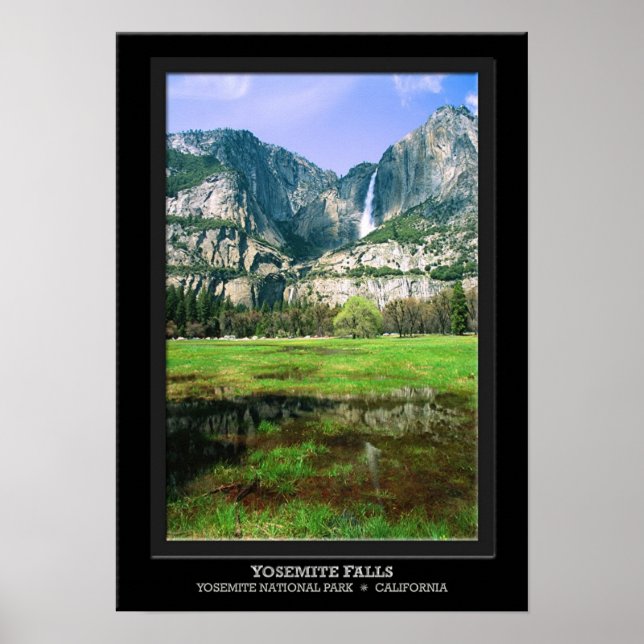 Yosemite Falls Reflection Poster (Front)