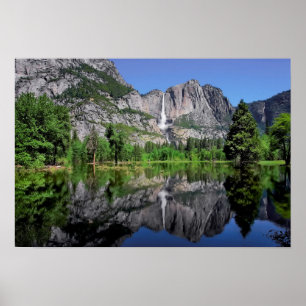 Yosemite Falls Reflection Poster