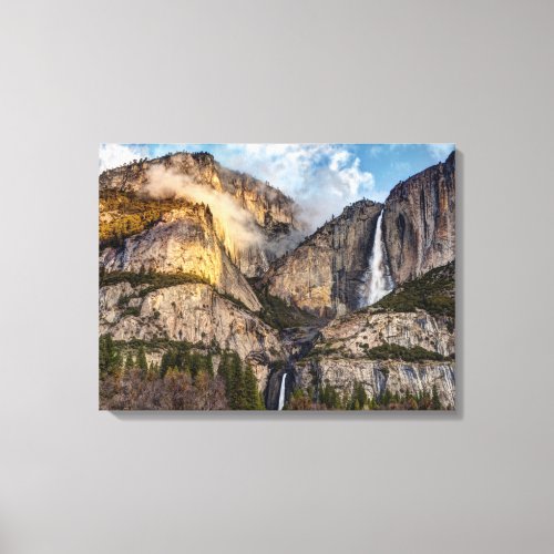 Yosemite Falls scenic California Canvas Print