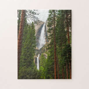 Yosemite Falls through the Forest Jigsaw Puzzle
