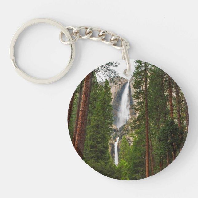 Yosemite Falls through the Forest Keychain (Front)