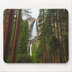 Yosemite Falls through the Forest Mouse Pad